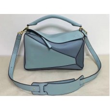 Borsa Loewe Puzzle Aqua Light Blue Stone Blue
