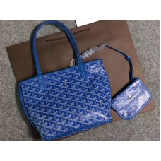 Borsa tote reversibile Goyard Anjou Mini blu