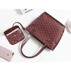 Mini borsa tote reversibile Goyard Anjou bordeaux