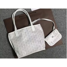 Borsa tote reversibile Goyard Anjou Mini bianca
