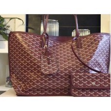 Borsa tote reversibile Goyard Anjou Gm Borgogna