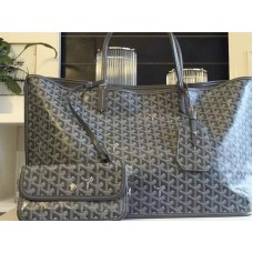 Borsa tote reversibile Goyard Anjou Gm Grigia
