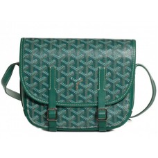 Borsa a tracolla Goyard Chevron Belvedere PM verde