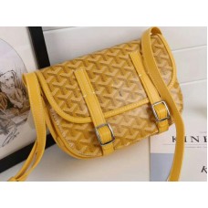 Borsa a tracolla Goyard Chevron Belvedere PM gialla