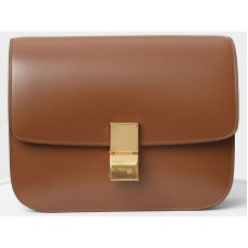 Celine Borsa Media Classica In Pelle Di Vitello Camel 1641732