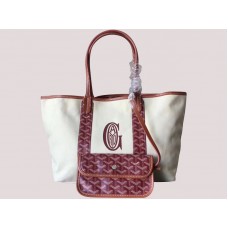 Borsa tote reversibile in tela Goyard Anjou Mm Malva H-gotogg3456s4