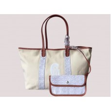 Goyard Anjou Borsa Tote Reversibile in Tela Mm Bianca H-gotogg3456s7