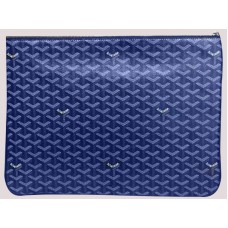Goyard Chevron Senat Pochette Gm Blu sar0201491