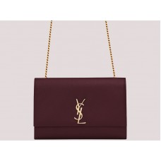 Borsa a catena grande Kate Ysl Saint Laurent color malva H-yslshsg073330md3