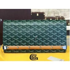 Pochette Goyard Chevron Monte Carlo Bois Verde