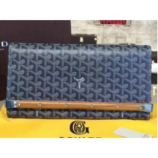 Pochette Goyard Chevron Monte Carlo Bois Grigia