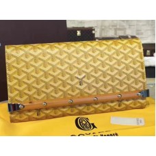 Pochette Goyard Chevron Monte Carlo Bois gialla