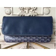 Pochette morbida Goyard Goyardine Sainte Marie Blu scuro