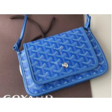 Portafoglio a tracolla Goyard Goyardine Plumet Blu scuro