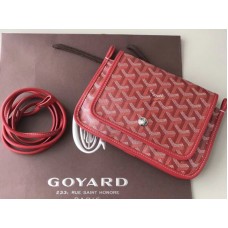 Portafoglio a tracolla Goyard Goyardine Plumet Rosso