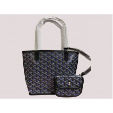 Goyardine Saint Louis Claire Voie PM Blu scuro