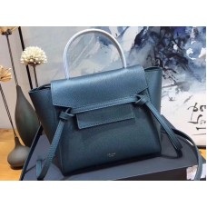 Borsa Celine Micro Belt in pelle di vitello granata blu chiaro