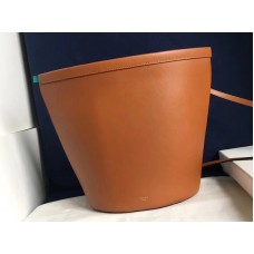 Borsa a secchiello Celine Claps in pelle di vitello color cammello