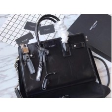Borsa Saint Laurent Sac De Jour in pelle di vitello Nera
