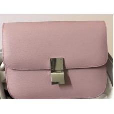 Borsa Celine Medium Classic Bag In Box in pelle di vitello rosa