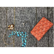 Portachiavi portamonete Goyard arancione