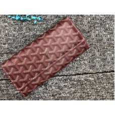Portafoglio lungo Goyard Varenne Chevron Bordeaux