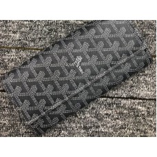 Portafoglio lungo Goyard Varenne Chevron Grigio
