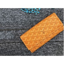 Portafoglio lungo Goyard Varenne Chevron giallo