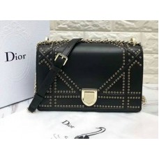 Borsa Dior Diorama in pelle di vitello nera d0422-1