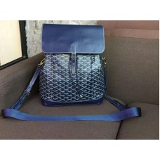Zaino alpino Goyard Goyardine in pelle di vitello Blu