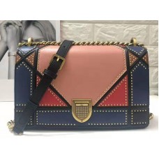 Borsa Dior Diorama grande in patchwork multicolore