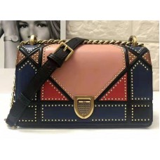 Borsa Dior piccola Diorama in patchwork multicolore