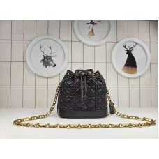 Borsa a secchiello Dior Mini Miss Dior in pelle di agnello nera