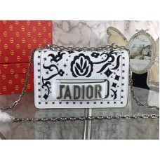 Dior J'Adior Mini Bag Fiori Ricamati Bianco e Nero