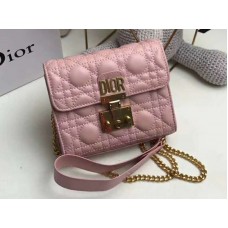 Borsa Dior Dioraddict Mini in pelle di agnello Rosa