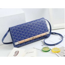 Pochette Goyard Monte Carlo con cinturino PM blu