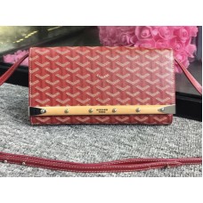 Pochette Goyard Monte Carlo con cinturino PM Borgogna