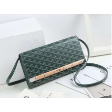 Pochette Goyard Monte Carlo con cinturino PM verde