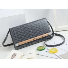Pochette Goyard Monte Carlo con cinturino PM grigio