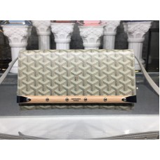 Pochette Goyard Monte Carlo con cinturino PM grigio chiaro