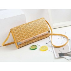 Pochette Goyard Monte Carlo con cinturino PM giallo
