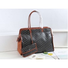 Trasportino per animali Goyard Sac Hardy marrone e nero