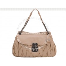 Borsa a tracolla Miu Miu Matelasse Beige