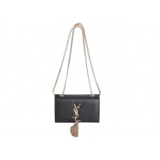 Borsa Mini Monogram Yves Saint Laurent in pelle nera originale