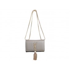 Borsa Mini Monogram Yves Saint Laurent in pelle color kaki originale