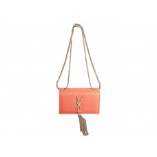 Borsa Mini Monogram Yves Saint Laurent in pelle arancione originale