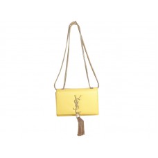 Borsa Mini Monogram Yves Saint Laurent in pelle gialla originale