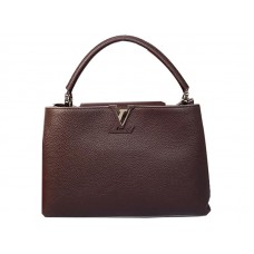 Borsa Louis Vuitton Capucines mm viola scuro