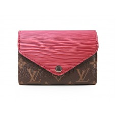 Portafoglio compatto Louis Vuitton Monogram Marie-Lou Fucsia