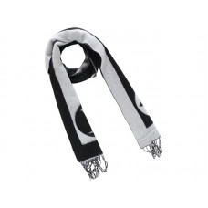 Sciarpa in cashmere Louis Vuitton Fashion Lovers nera e bianca